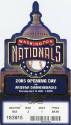 Washington Nationals Opening Day Game ticket, 2005 April 14