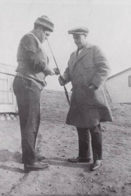 Babe Ruth and Mike McNally Fishing photograph, undated