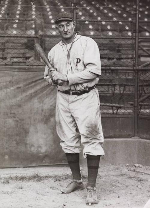 Honus Wagner Batting photograph, between 1915 and 1919