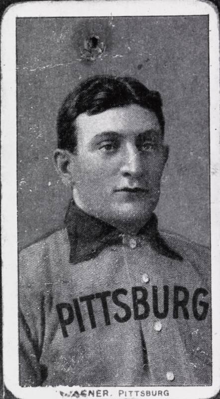 Honus Wagner Cigarette Card photograph, undated