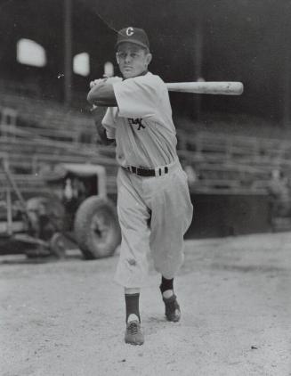 Nellie Fox Batting photograph, probably 1950