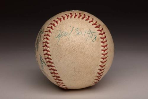 Ted Williams 1000th Extra-Base Hit baseball