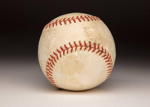 Joe Azcue and Ron Hansen Unassisted Triple Play ball