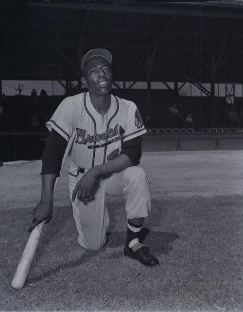 Hank Aaron negative , between 1954 and 1956