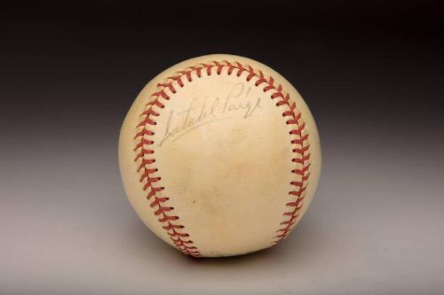 Satchel Paige Autographed ball