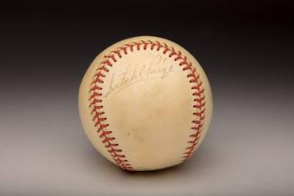 Satchel Paige Autographed ball