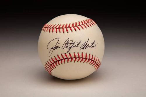 Catfish Hunter Autographed ball