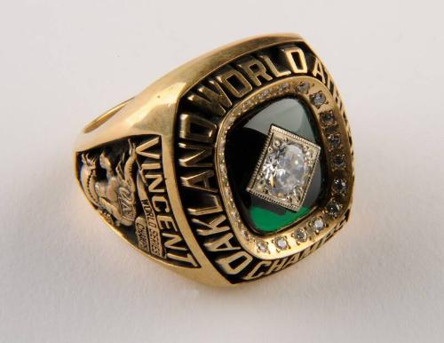 Oakland Athletics World Series ring