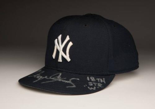 Roger Clemens 18th Consecutive Win Autographed cap