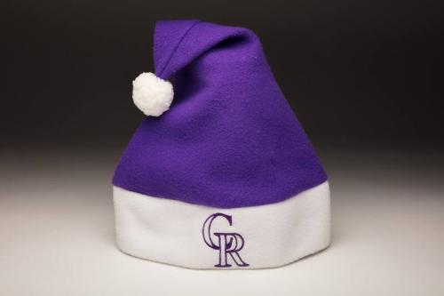 Colorado Rockies Santa hat