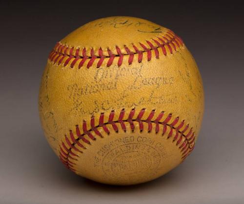 Experimental Yellow Autographed ball