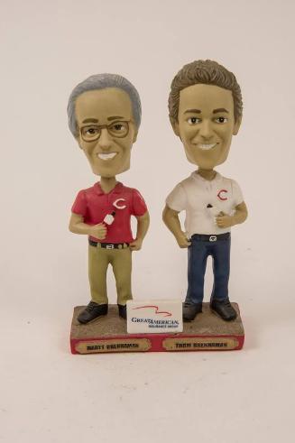 Marty Brennaman and Thom Brennaman dual bobblehead