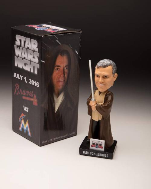 John Schuerholz "Jedi Master" bobblehead